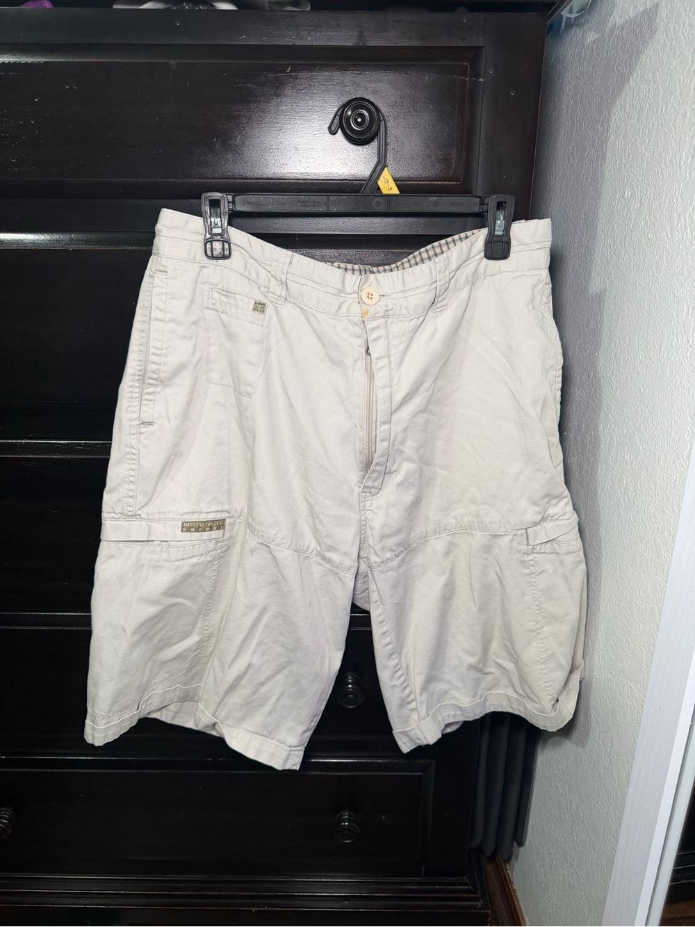 Vintage Nesi AG Mens 35/36 Tan Cotton Shorts